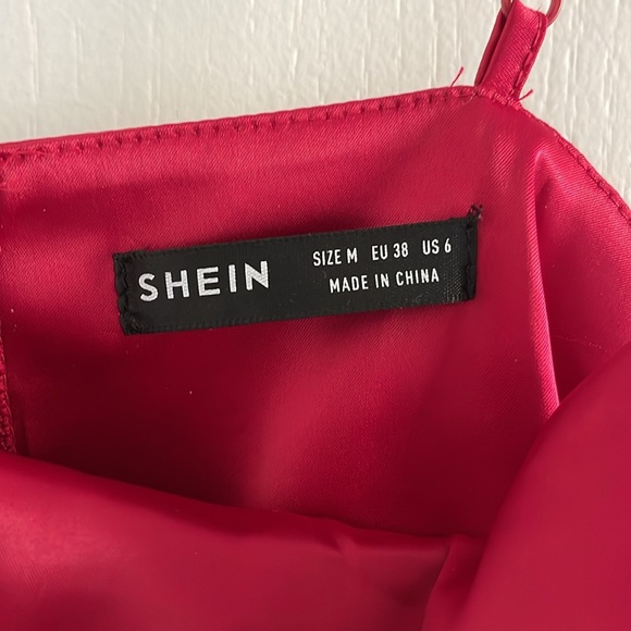 Red Satin Corset Top - Picture 3 of 3